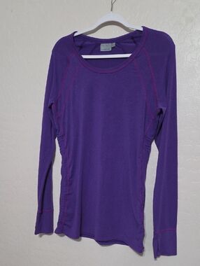Women's Long-Sleeve Crew Top in Purple by Athleta